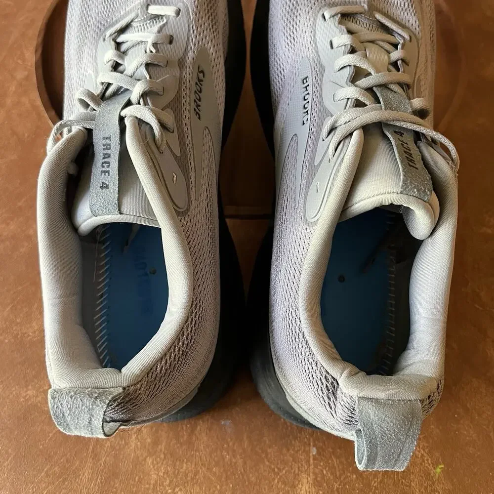 Brooks Trace 4 Mens Size 14 Gray Black Athletic Running Walking Shoes Sneakers